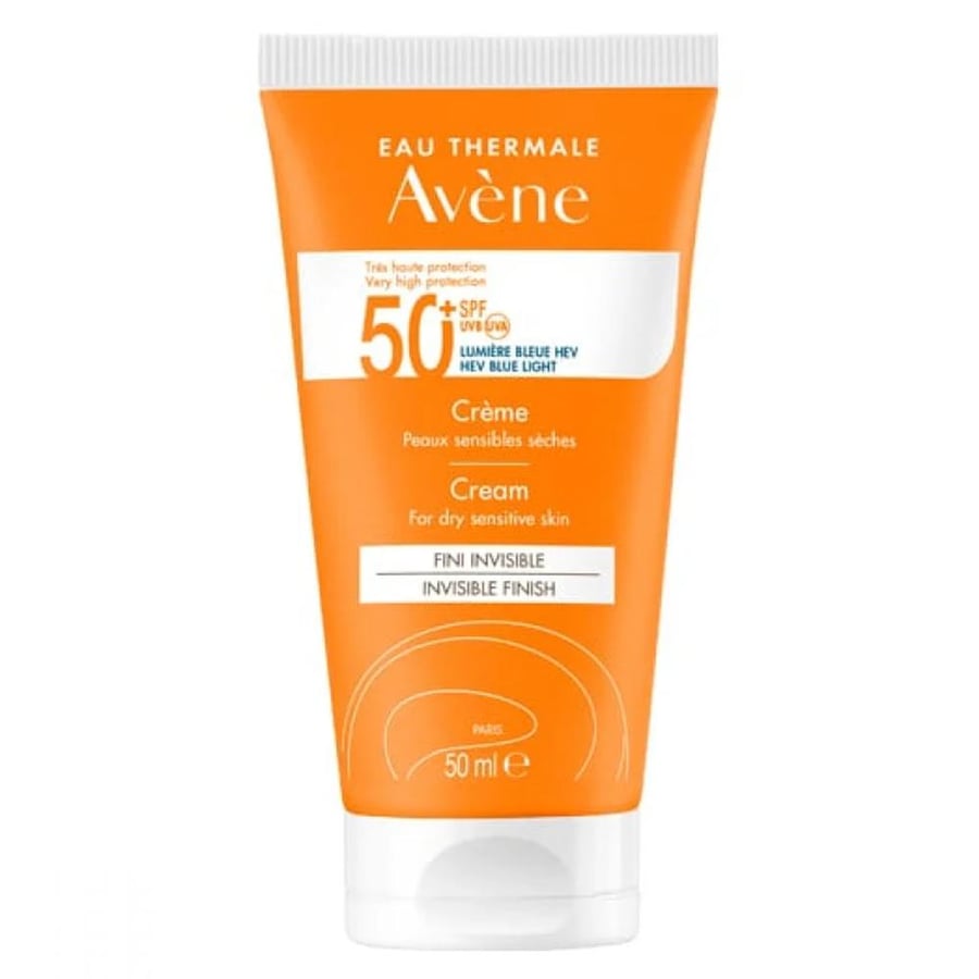 أفين - كريم الوجه SPF50 للبشرة الجافة الحساسة 50 مل