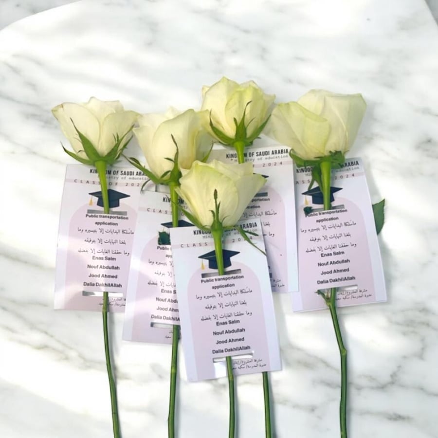 Rose tags, 5 pieces