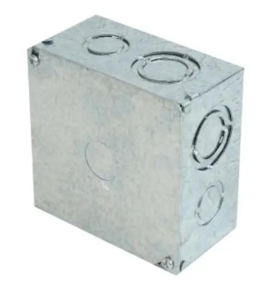قسام كهرباء حديد عمق 10 سم  10*10 بوكس علبة box