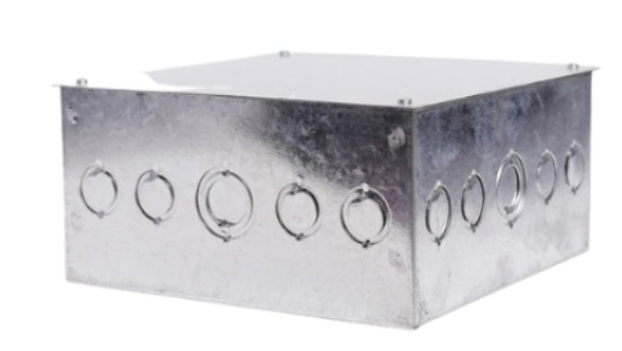 قسام كهرباء حديد عمق 10 سم  25*25 بوكس علبة box
