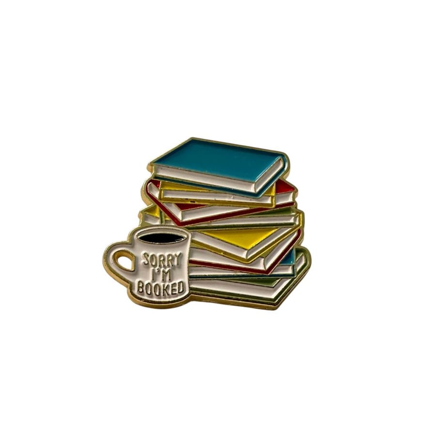 Sorry I am booked brooch