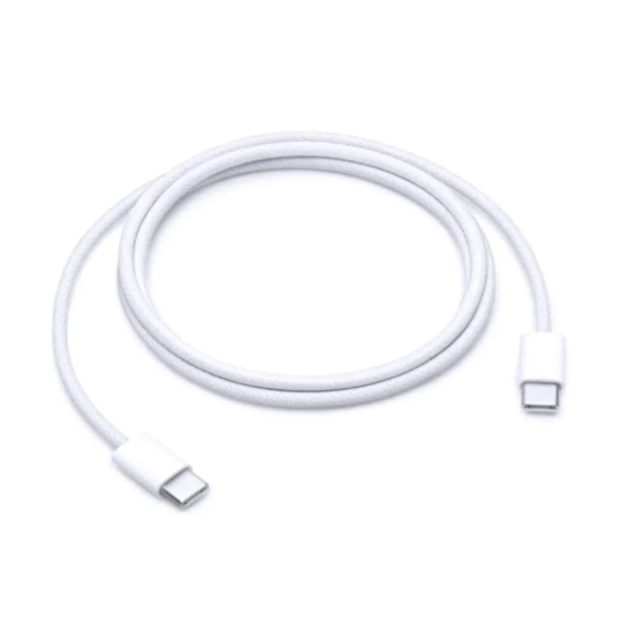 كابل شحن ونقل بيانات أبل الأصلي القماشي (مضفر) من Type-C إلى Type-C