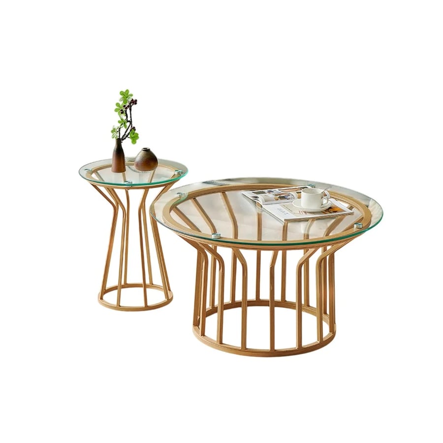 Double "Crystal" coffee table set
