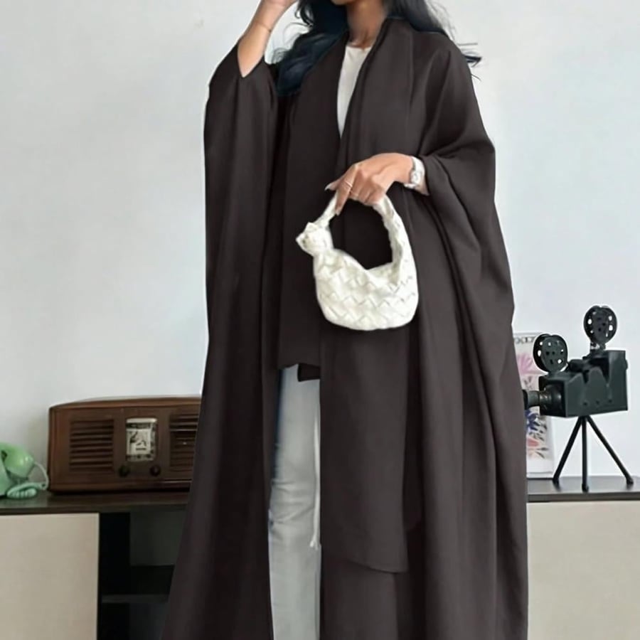 عباية كارديجان طويلة بأكمام خفاش للنساء