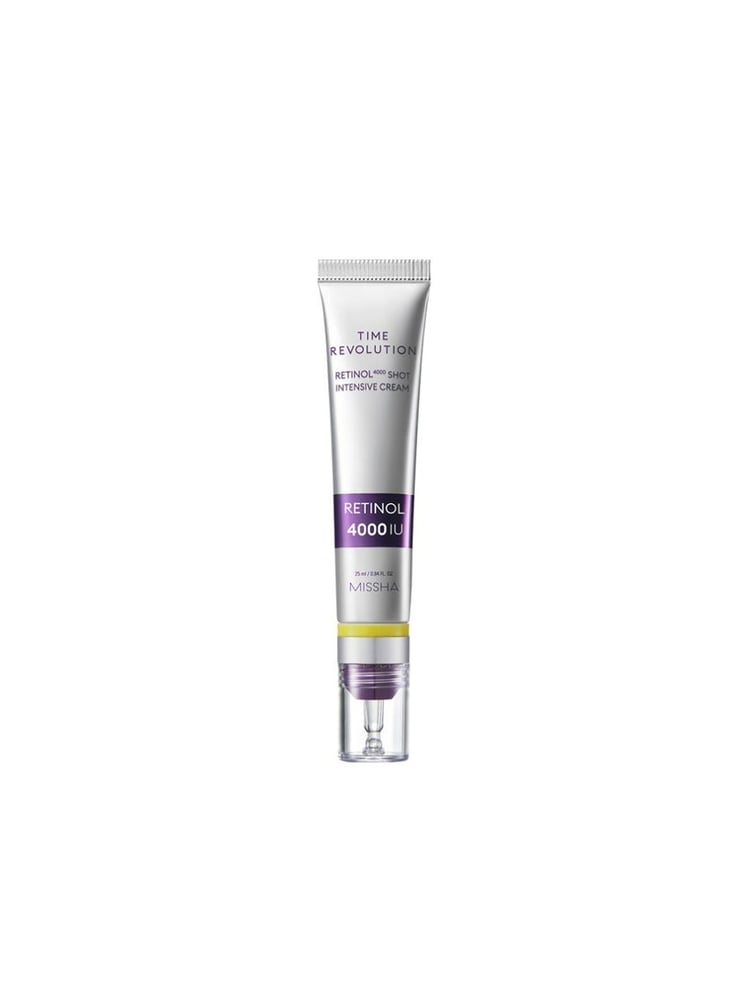 Missha Korean Time Revolution Retinol Shot Intensive Cream Recommended For Anti Aging Care To Mature Skin Achieving A Youthful Looking And Radiant Complexion ml