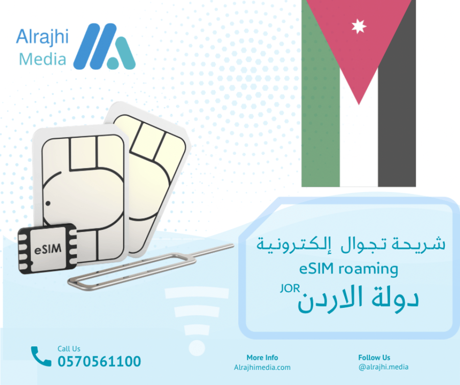 شريحة تجوال رقمـيـة دولـة الاردن JOR