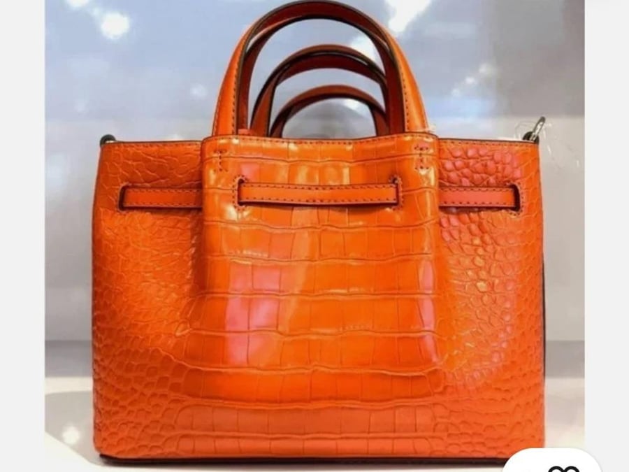 شنطة مايكل كورس Michael Kors Carson Small Embossed Satchel/Xbody