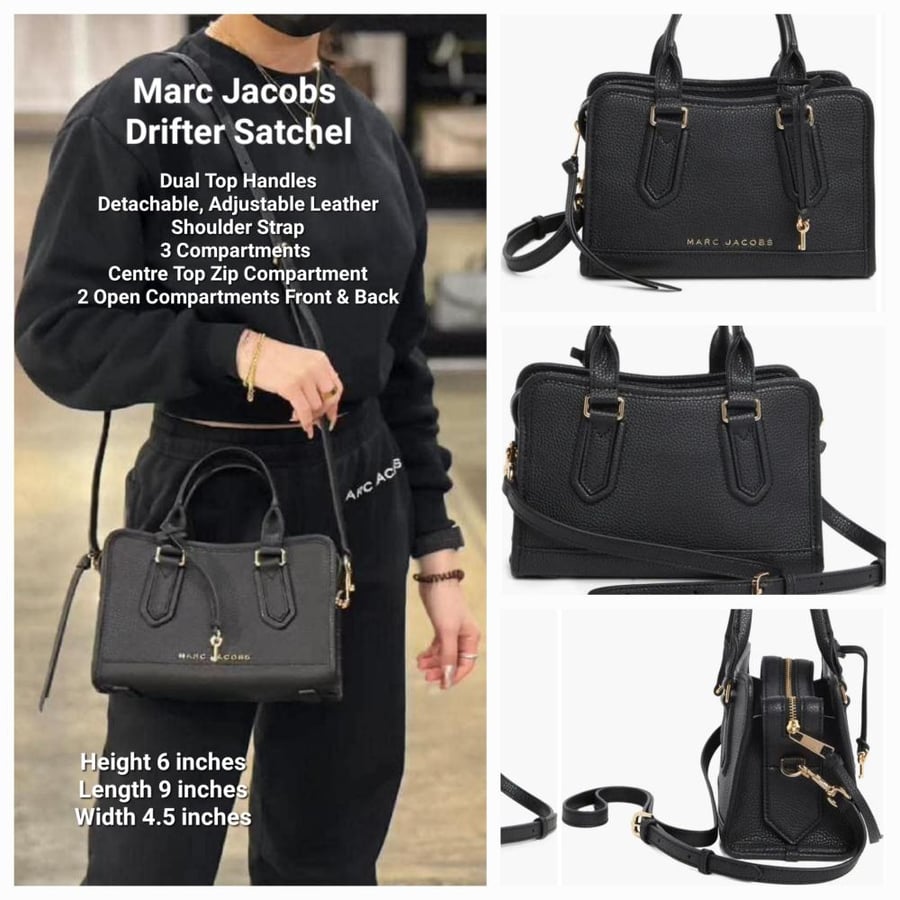 شنطة مارك جاكوبس Marc Jacobs Drifter Satchel/Xbody NO Dustbag