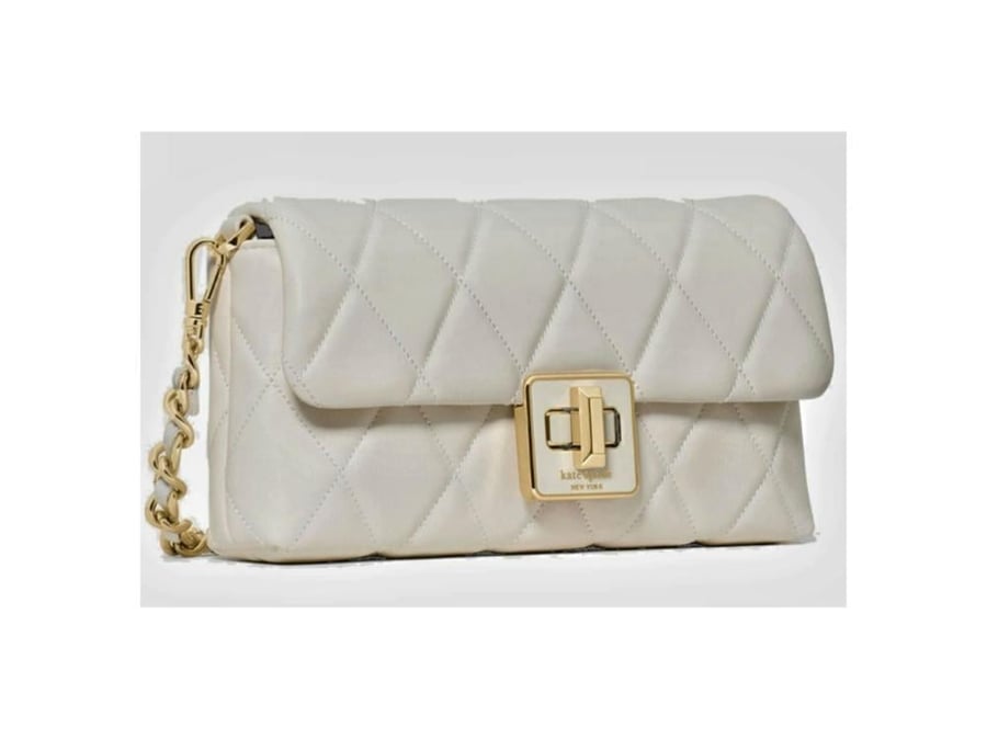 كيت سبيد Kate Spade Carey Smooth Quilted Wallet on Chain