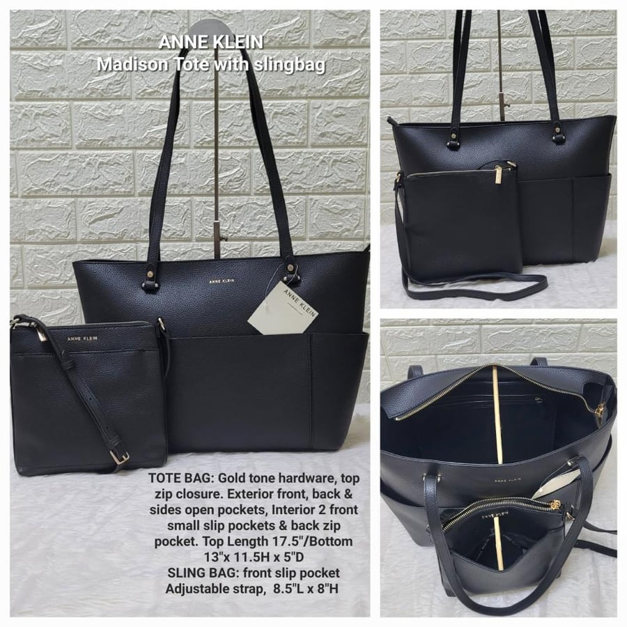 شنطة آن كلاين Anne Klein Madison Tote with Sling Bag