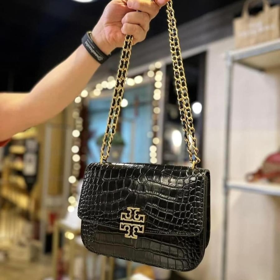 شنطة توري بيرش Tory Burch Britten Small Embossed Convertible Shoulder/Xbody No TB Dustbag