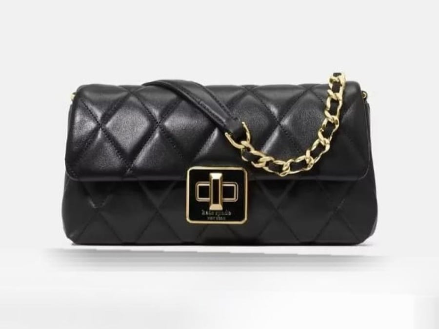 شنطة كيت سبيد Kate Spade Carey Smooth Quilted Wallet on Chain