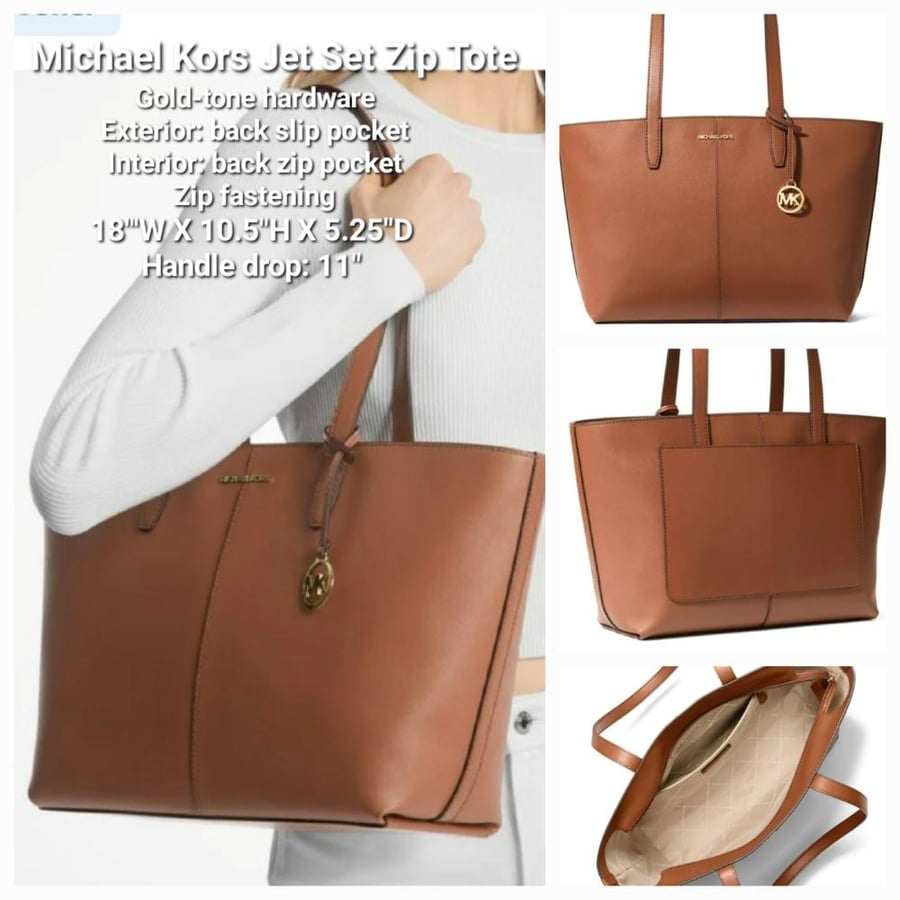 شنطة مايكل كورس Michael Kors Jet Set Zip Tote
