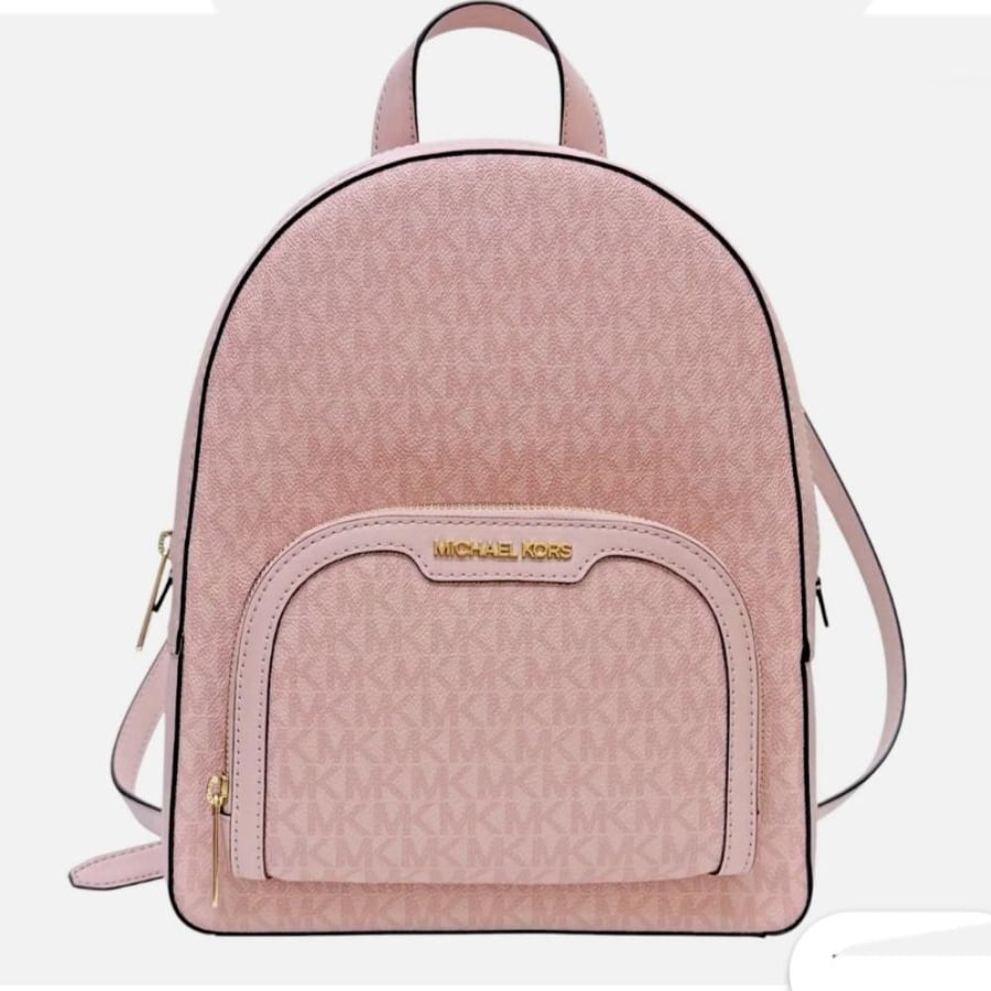 شنطة مايكل كورس Michael Kors Jaycee Medium Backpack Mono Powder Blush color