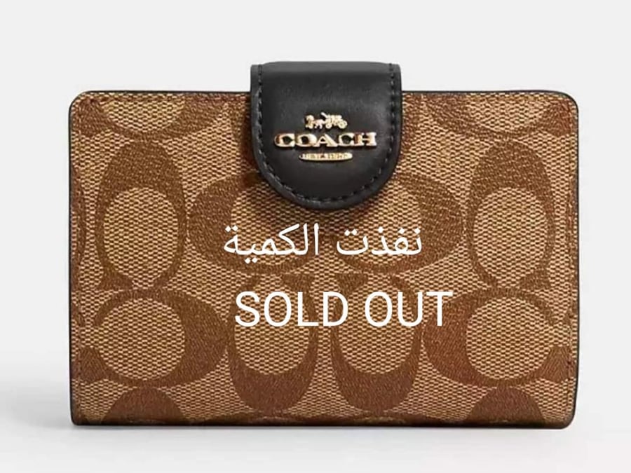 محفظة كوتش Coach Medium CornerZip Bifold wallet