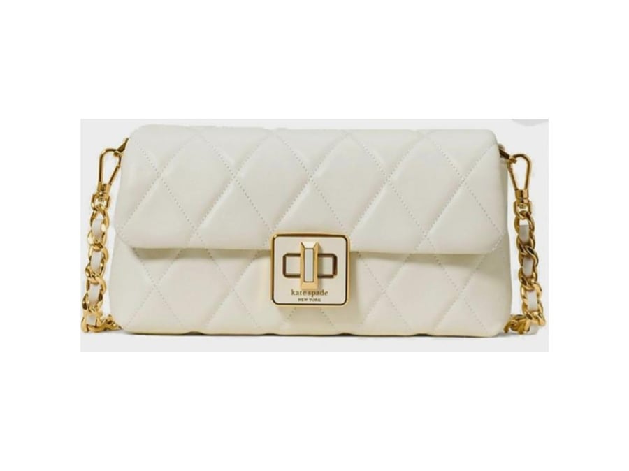 كيت سبيد Kate Spade Carey Smooth Quilted Wallet on Chain