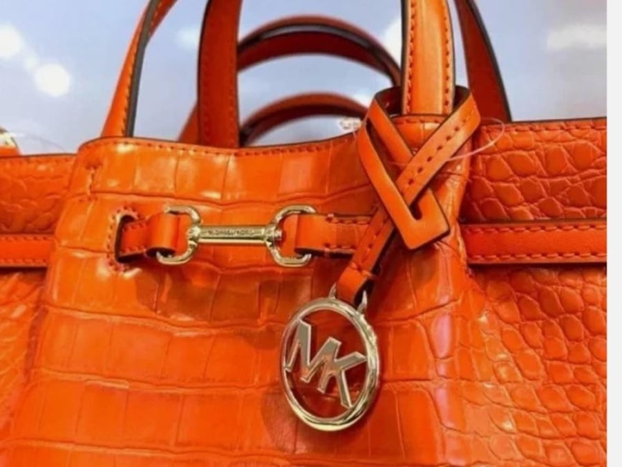 شنطة مايكل كورس Michael Kors Carson Small Embossed Satchel/Xbody