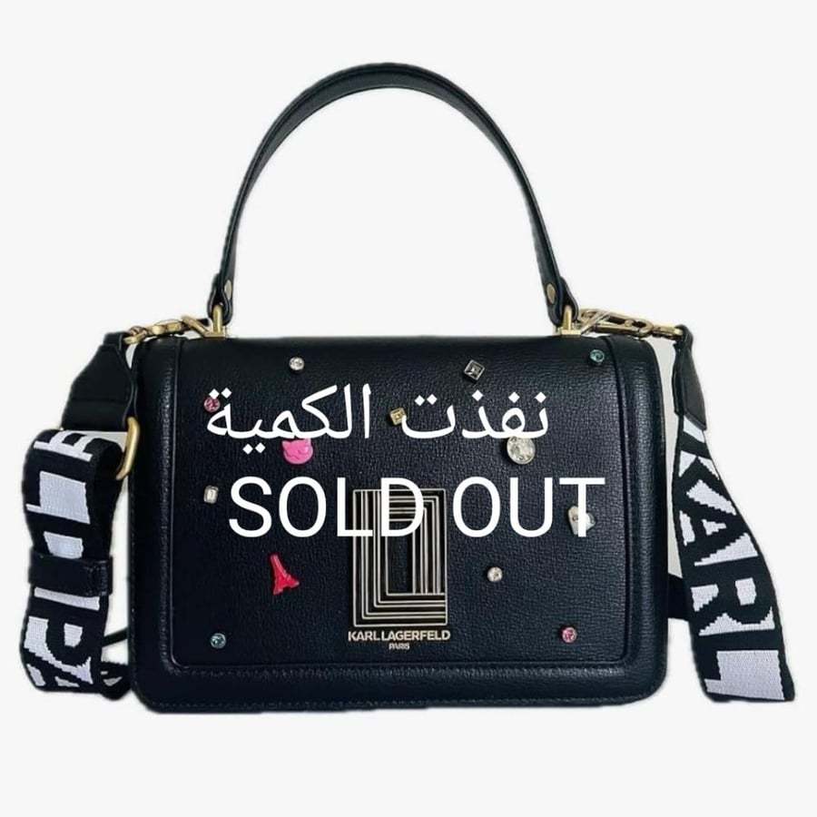 شنطة كارل لاغرفيلد Karl Lagerfeld Simone Top handle Xbody with rivets,  with KL dustbag