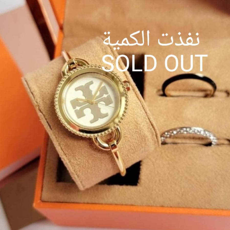 ساعة توري بيرش Tory Burch Miller Bangle Quartz watch TBW6015 Gold tone