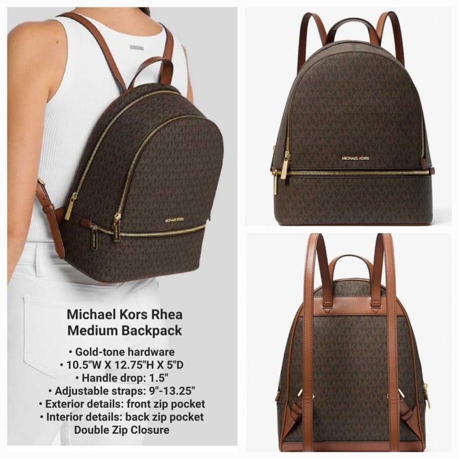 شنطة مايكل كورس Michael Kors Rhea Medium Backpack