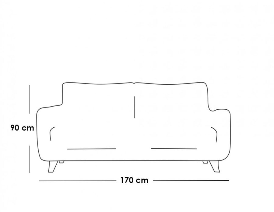 Sofa 170×90×80 cm - Gray