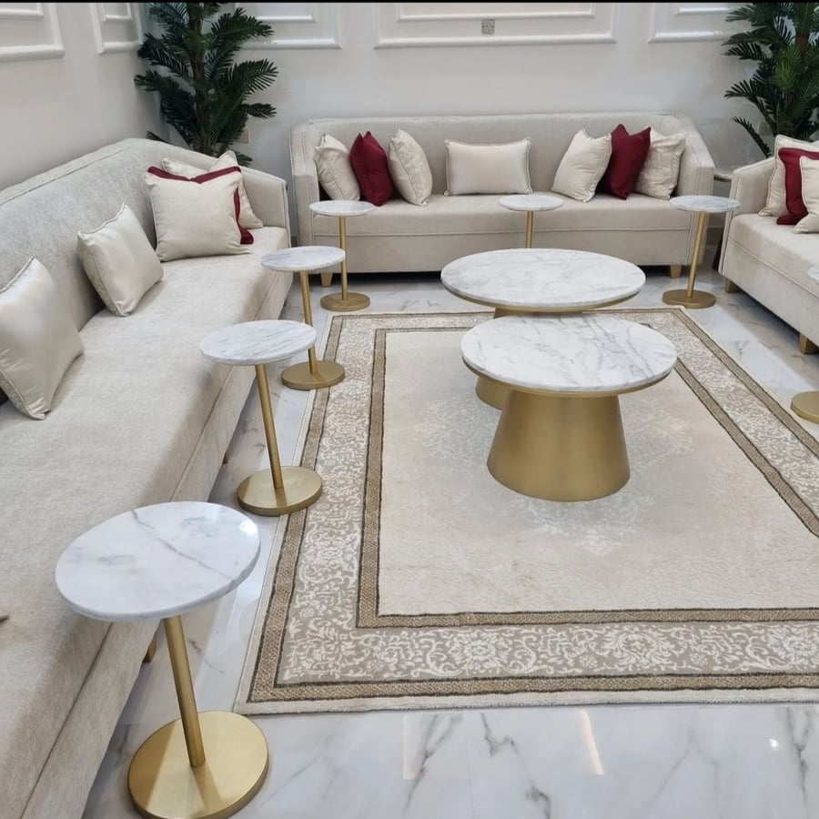 Sofa set for 11 people with tables