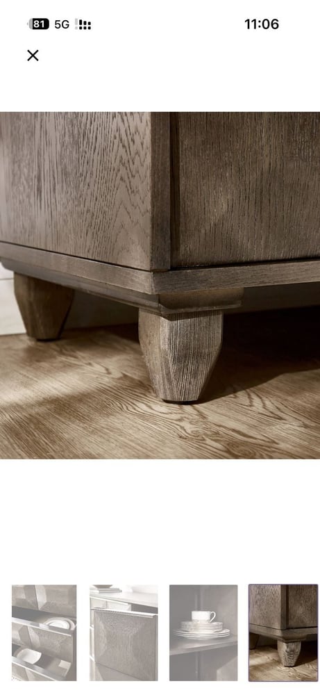 Two-meter by 50-centimeter dining hall buffet with oak veneer