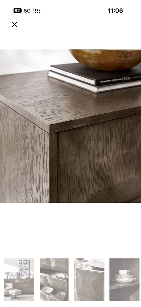 Two-meter by 50-centimeter dining hall buffet with oak veneer