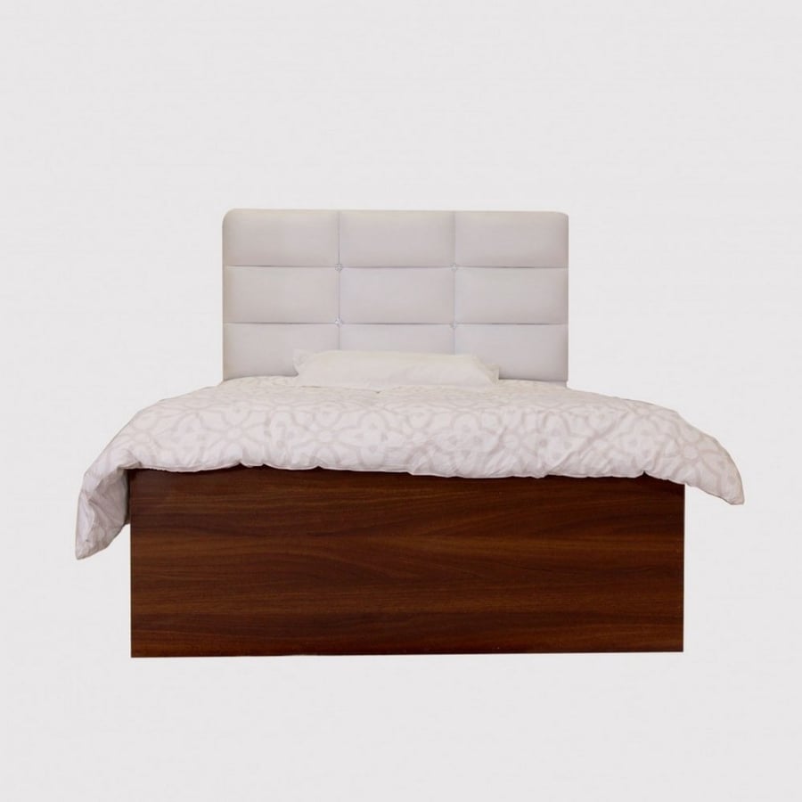 Bedroom MDF and leather 4 pieces brown and white (custom made)