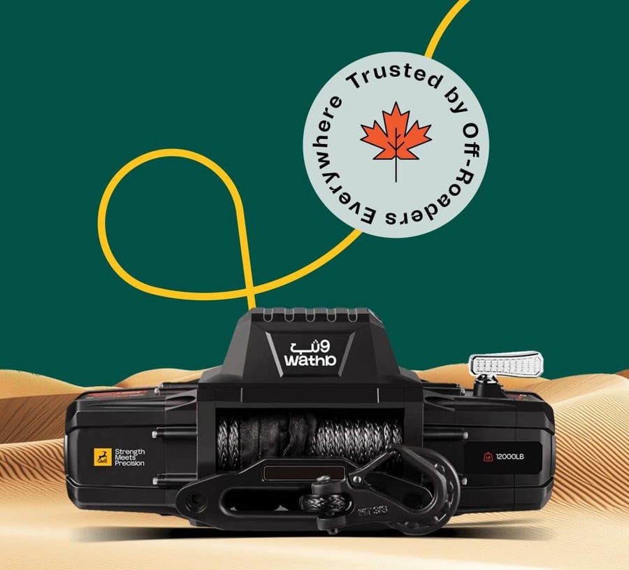 Wathb winch 12000LB WITH SYNTHETIC ROPE