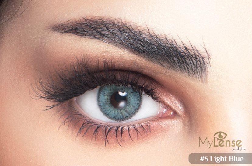 My lense  5 #  light blue |  ماي لينس  # ٥ لايت بلو (سماوي)