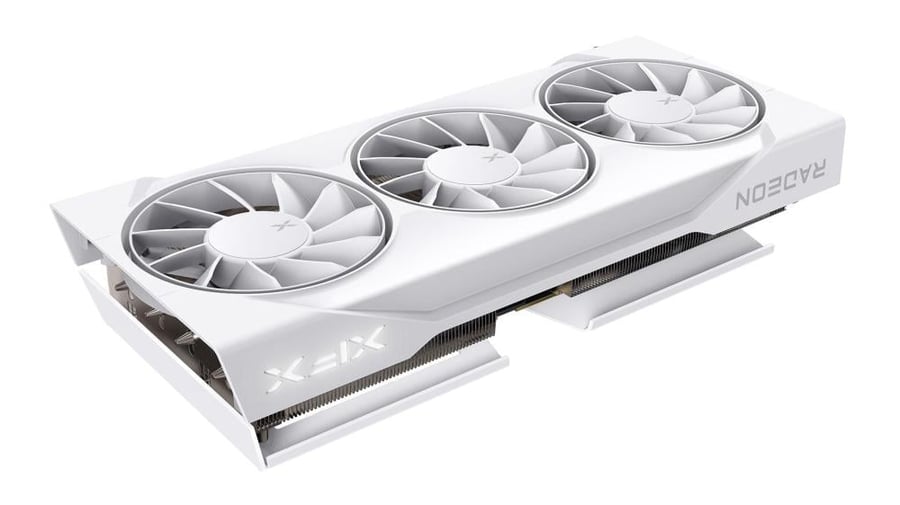 XFX Swift AMD Radeon RX 9060 XT OC Triple Fan 16GB GPU - White  - تمارا -