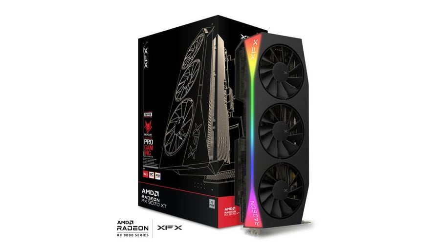 XFX Mercury RX 9070 XT OC Gaming Edition 16GB G6 3xDP GPU