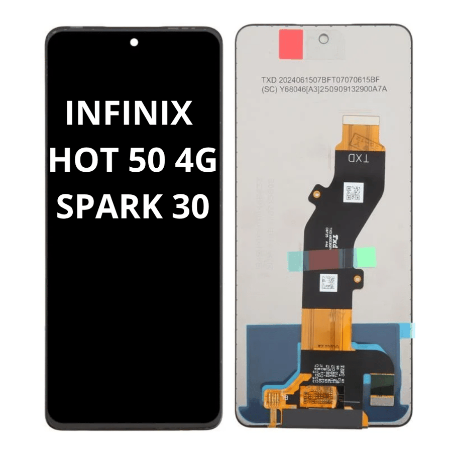شاشة إنفنيكس هوت 50 4G / سبارك 30 - LCD بديلة مع اللمس