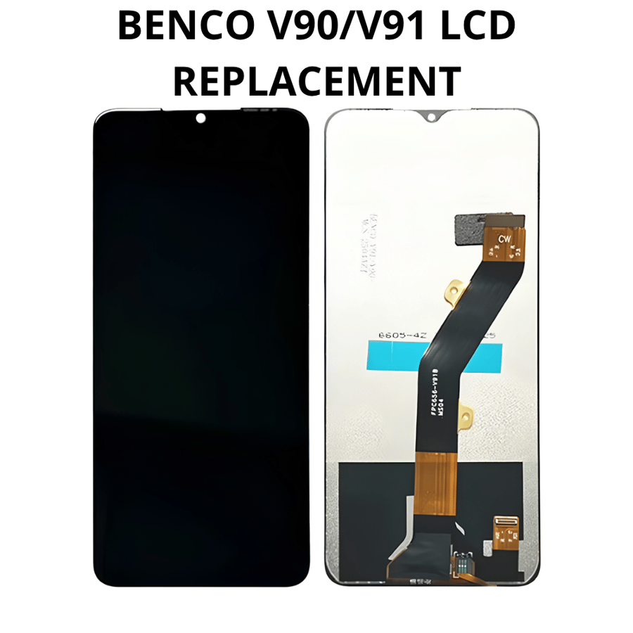 شاشة LCD بديلة متوافقة مع Benco V91 / V90 Plus مع طبقة التاتش