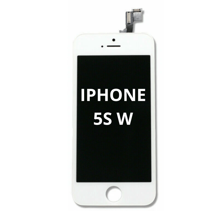 شاشة آيفون 5S (إطار أبيض) - شاشة LCD بديلة مع اللمس