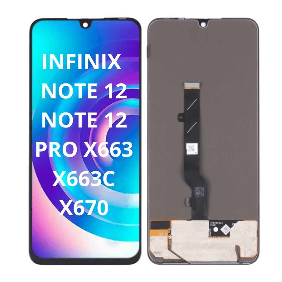 شاشة إنفنيكس نوت 12 / نوت 12 برو (موديلات X663 / X663C / X670) - شاشة LCD بديلة مع اللمس