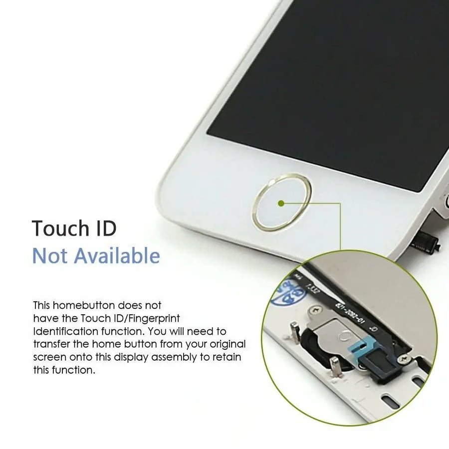 شاشة آيفون 5S (إطار أبيض) - شاشة LCD بديلة مع اللمس