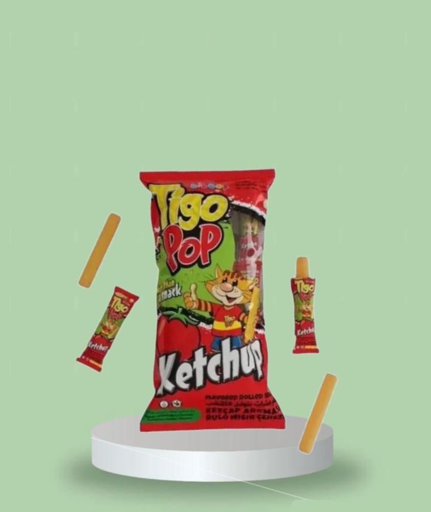 Taygo chips bag, 24 pieces, ketchup flavor
