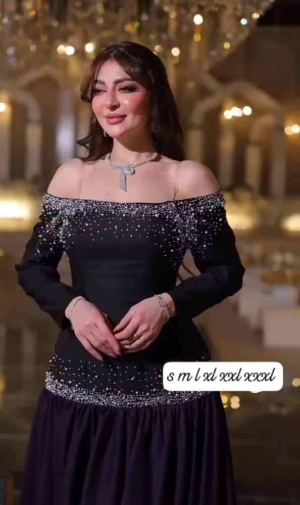 فستان سهره مطرز انيق ليلكي
