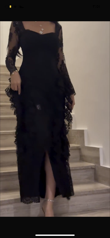 فستان سهره تفته علي دانتيل