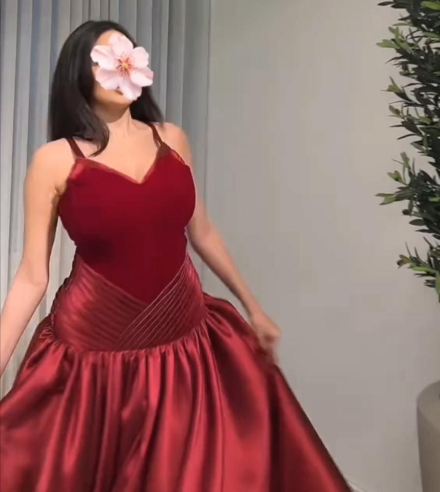 فستان سهره كلاسيكي  احمر
