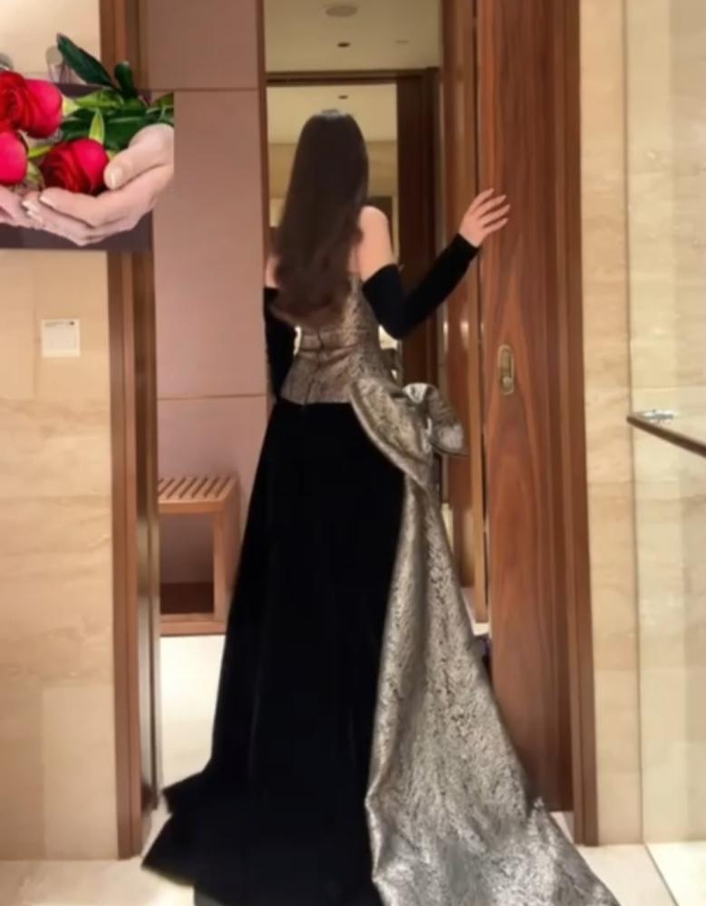 فستان سهره راقي اسود