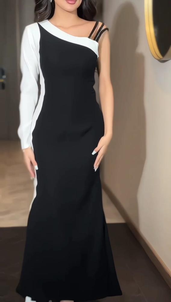 فستان سهره  ناع انيق اسود