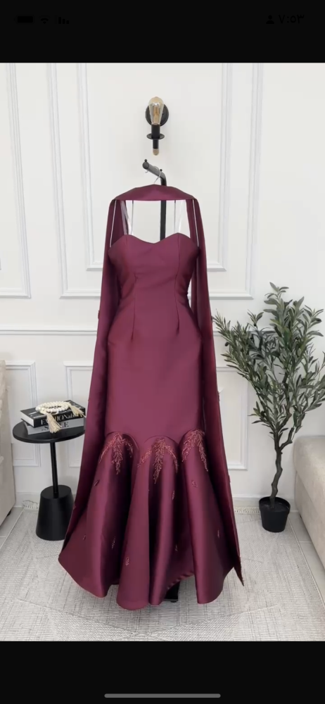 فستان سهره الخامه ميكادو
