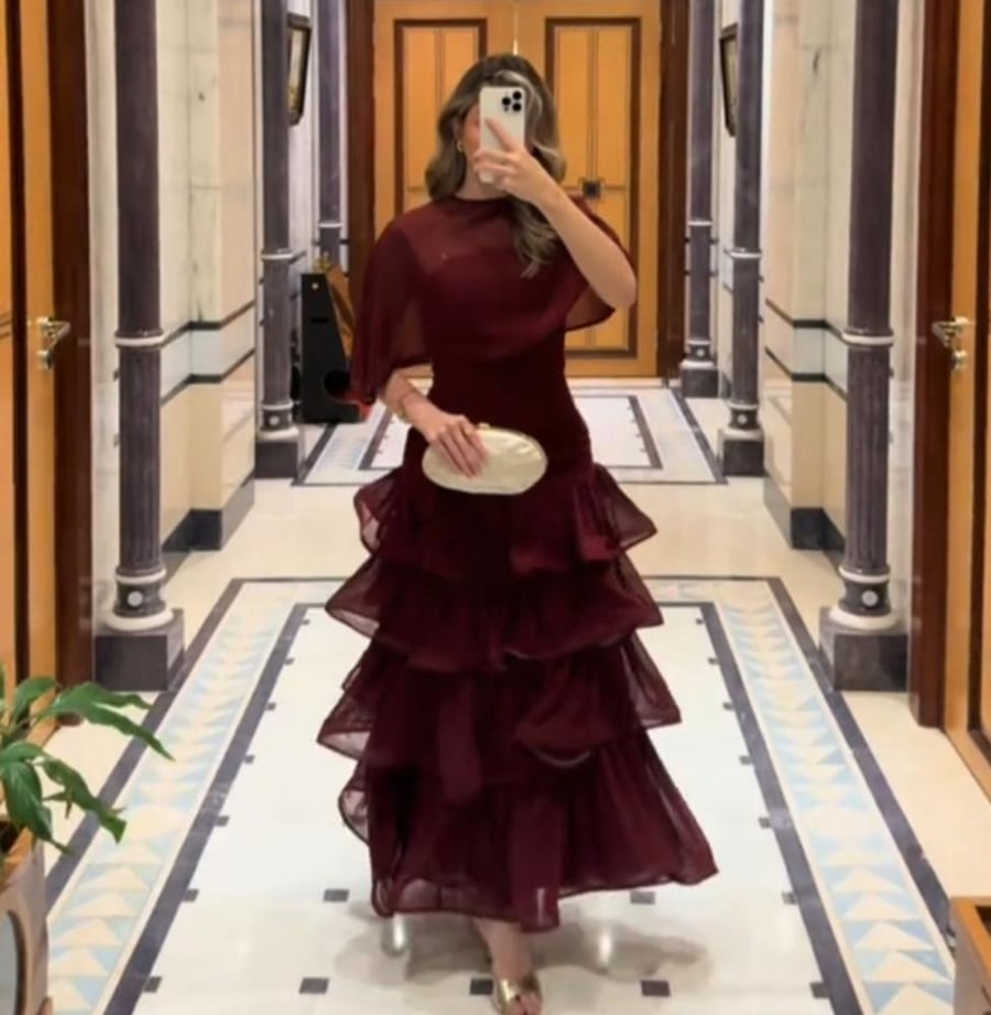 فستان سهره انيق عودي