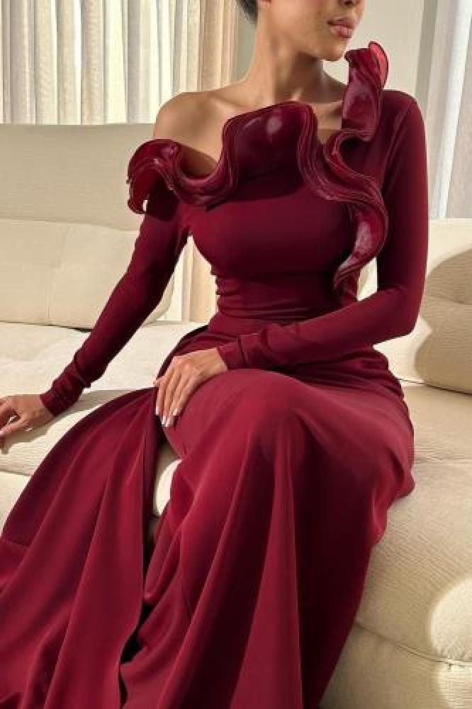 فستان سهره كلاسيكي عودي اسود موف