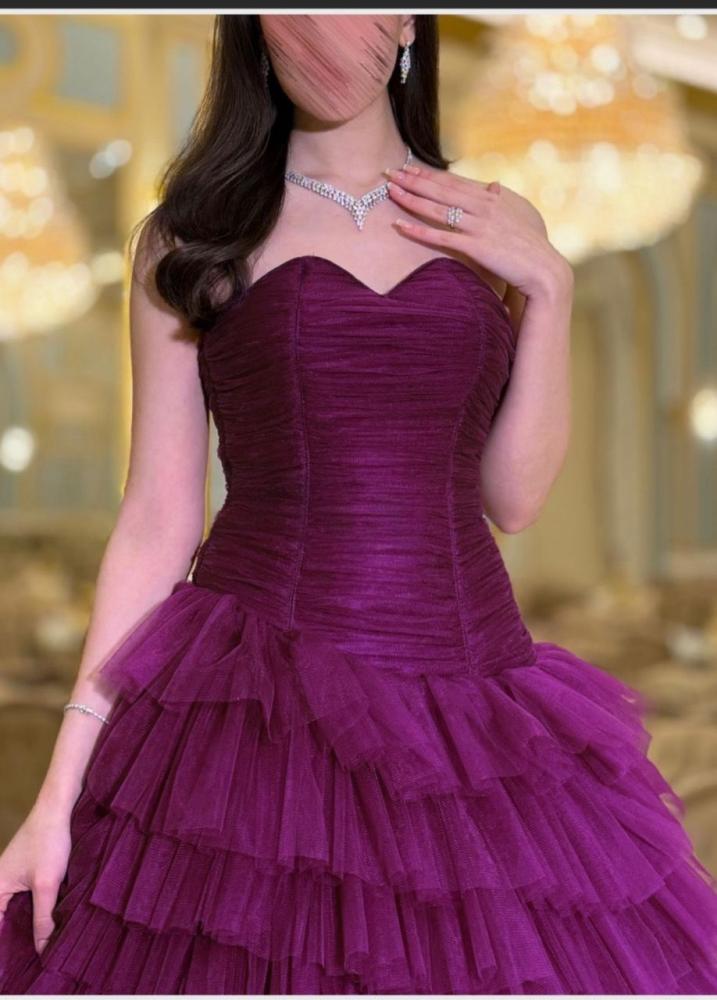 فستان سهره كلاسيكي  موف غامق
