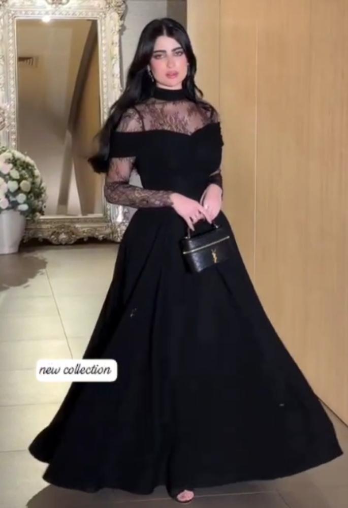 فستان سهره ناعم انيق اسود