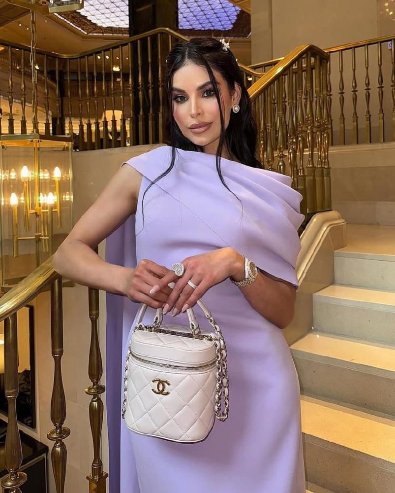 فستان سهره ناعم انيق موف